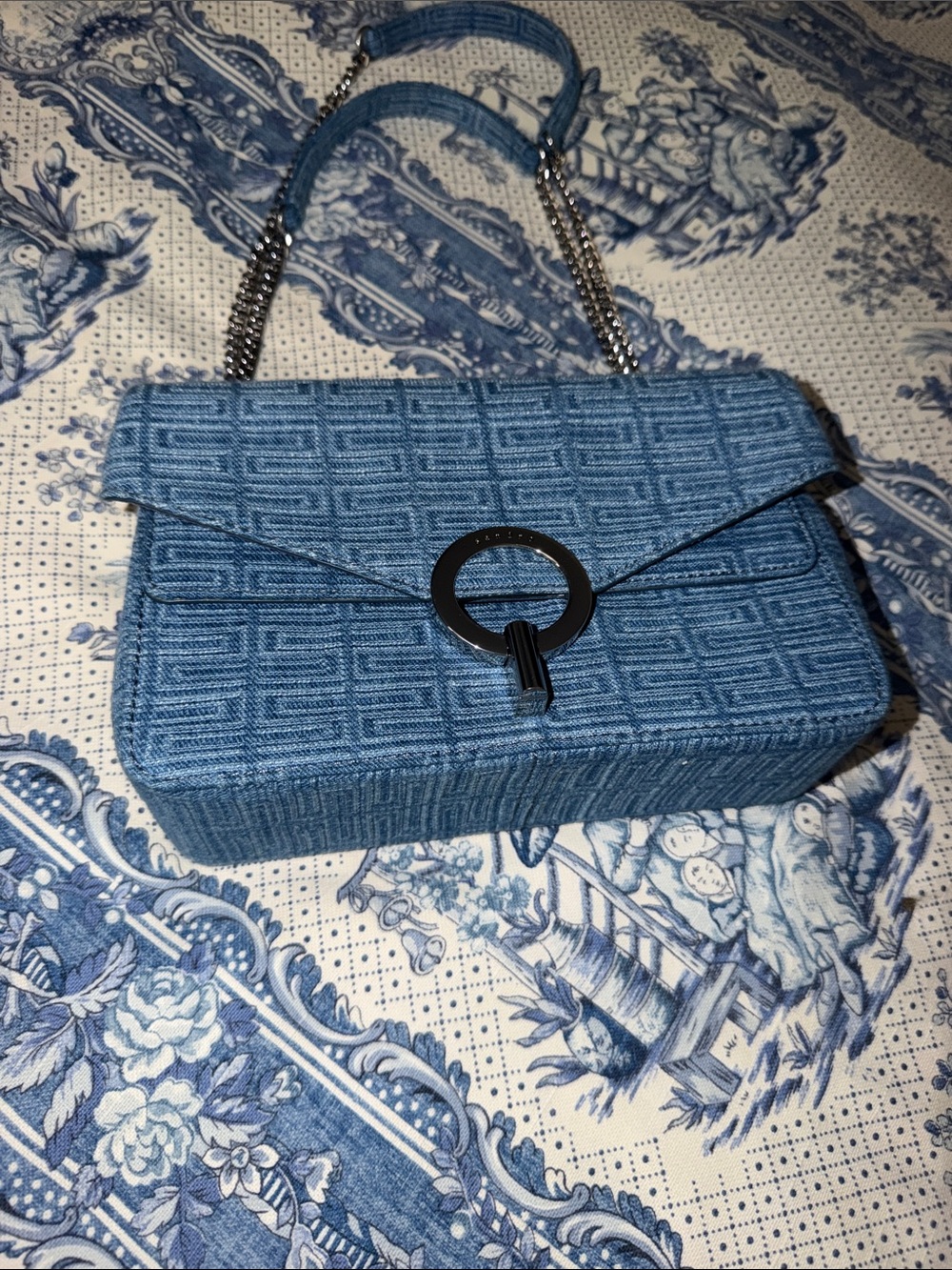 Sandro Bleu Jean Yza Handbag NWOT